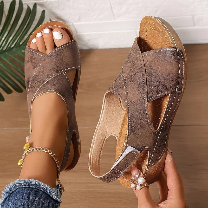 Ursula – Women's Comfort Sandals - Brown - 40