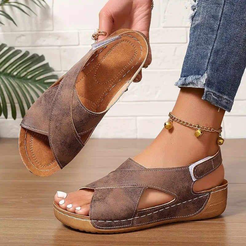 Ursula – Women's Comfort Sandals - Khaki - 36