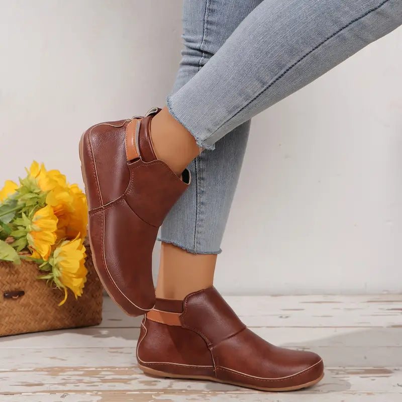 Evora – Women's Comfort Boots - Brown - 36