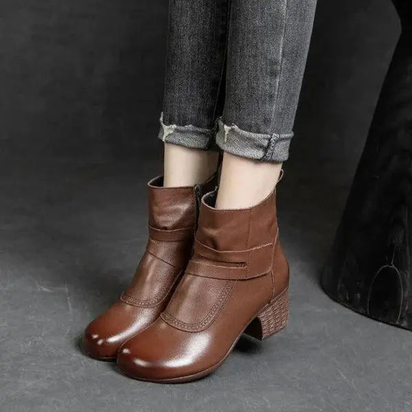 Velutto – Women's Comfort Boots - Brown - 36
