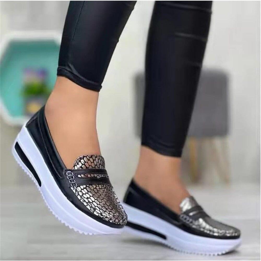 Fashion – Comfort Loafers - Gold - 39