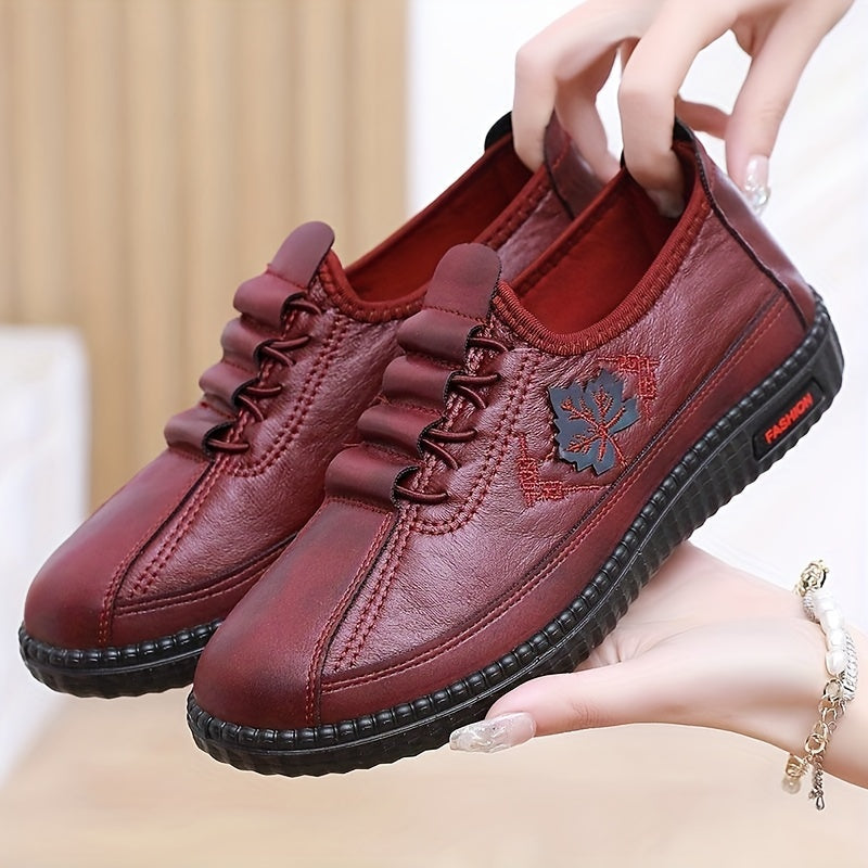 Maple – Comfort Trainers - Burgundy - 36