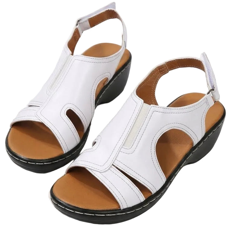 Vennus – Women's Comfort Sandals - White - 35