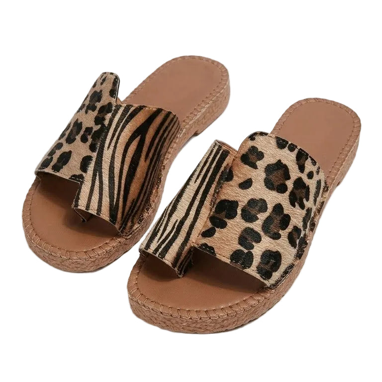 Savanna – Women's Comfort Sandals - Leopard Print - 37
