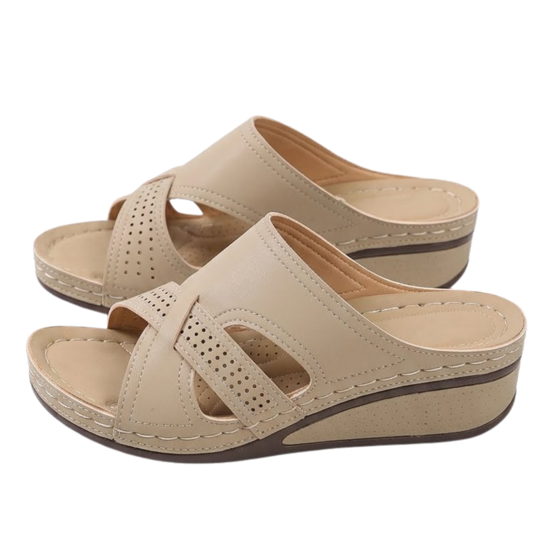 Estella – Women's Comfort Sandals - Beige - 36