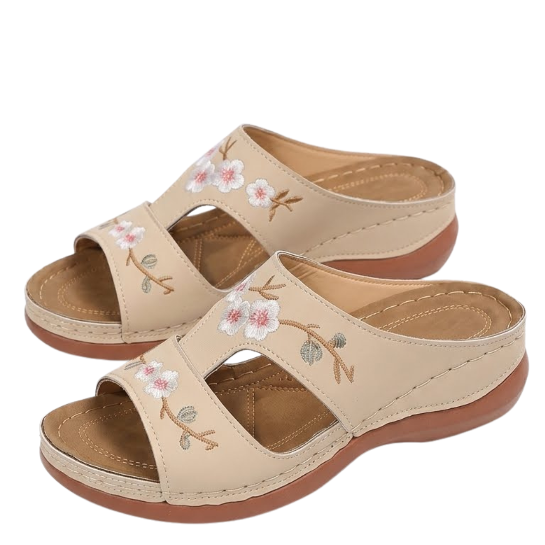 Flower – Women's Comfort Sandals - Black - 36