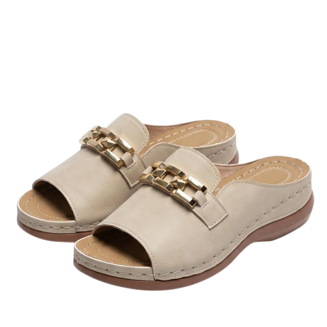 Lunna Comfort – Women's Comfort Sandals - Beige - 36