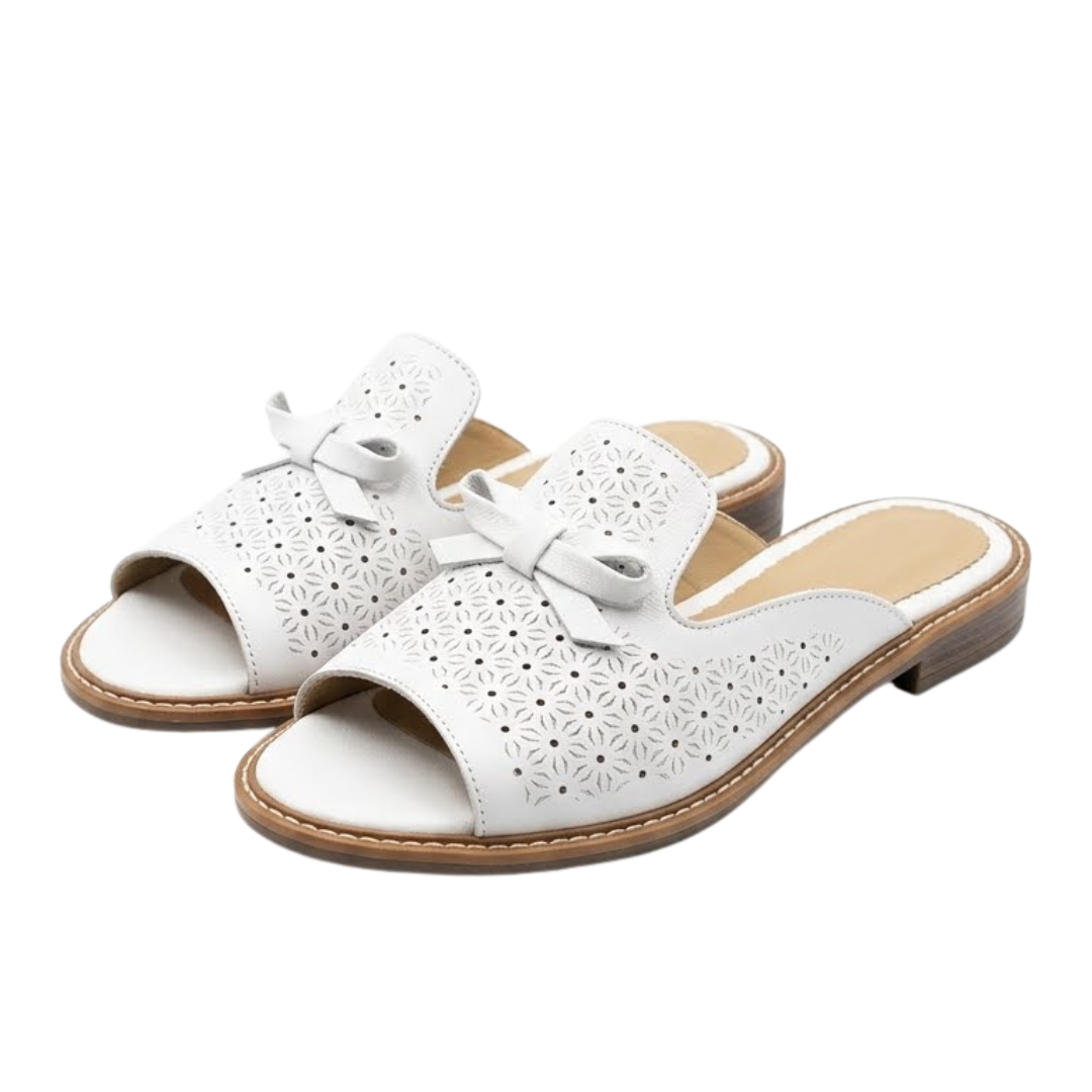 Laceva – Women's Comfort Sandals - White - 36