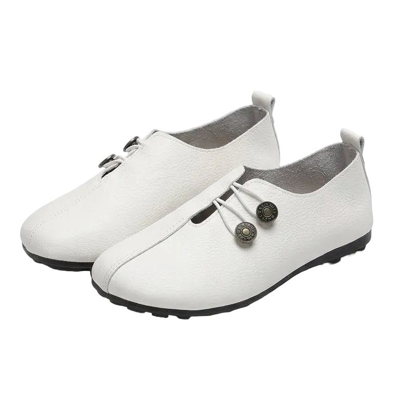 Lydia – Comfort Loafers - White - 36