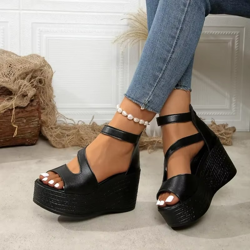 Amarilis – Women's Comfort Sandals - Black - 43