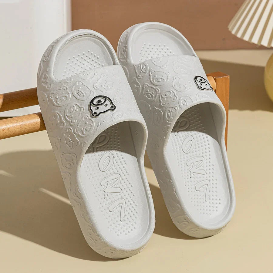 WalkBear – Women's Comfort Slides - Black - 43