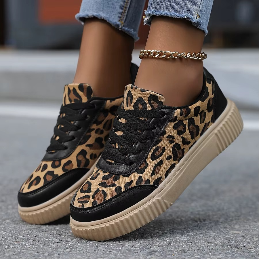 Leopard – Comfort Trainers - Beige - 43