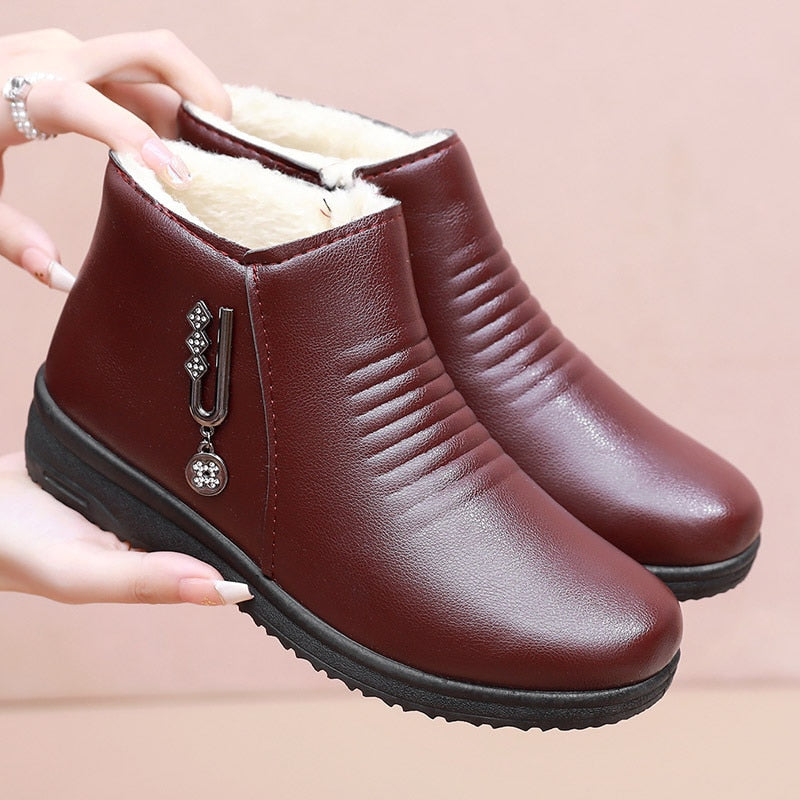 Afonsis – Women's Comfort Boots – Style 4 - Brown - 38