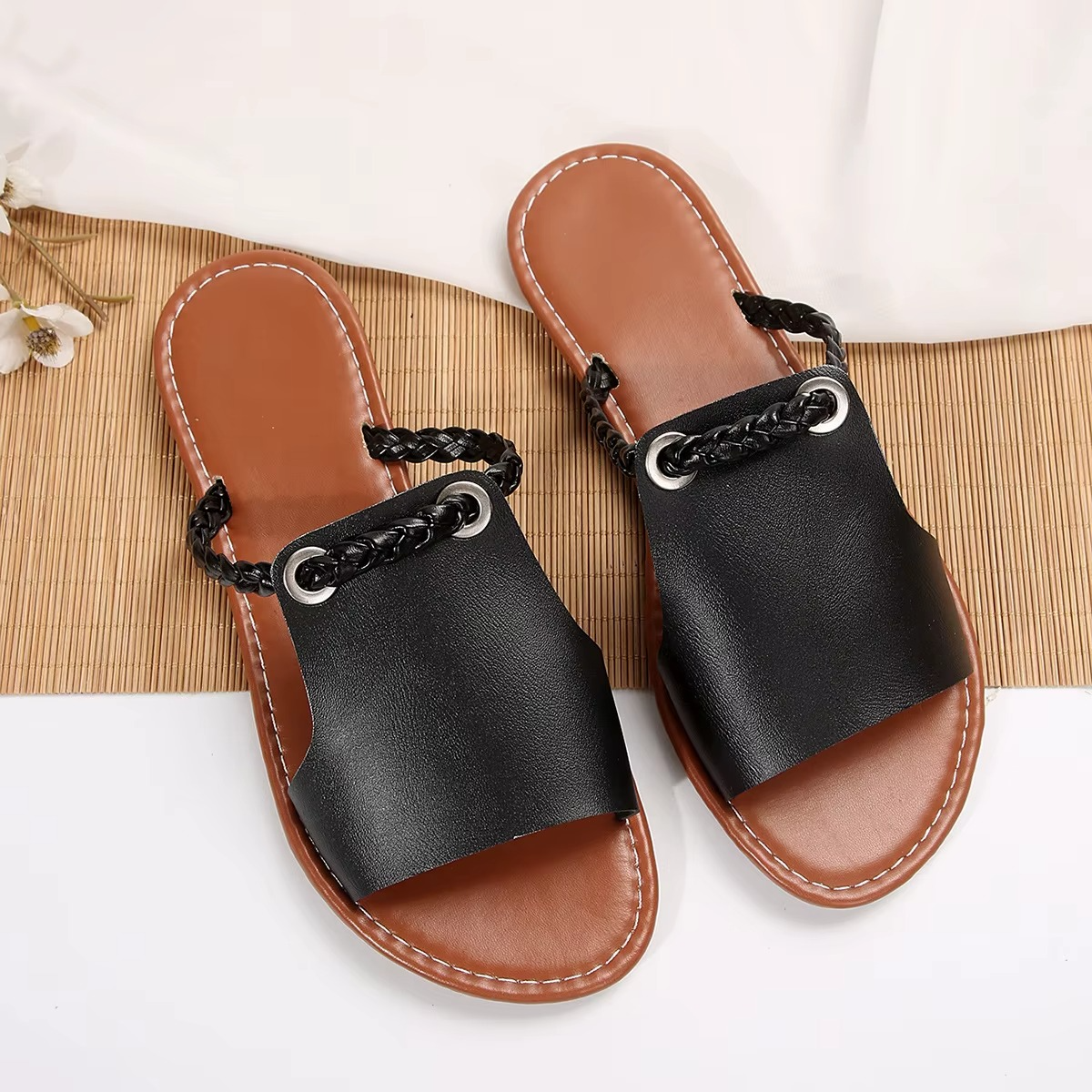 Ayla – Women's Comfort Sandals - Black - 43