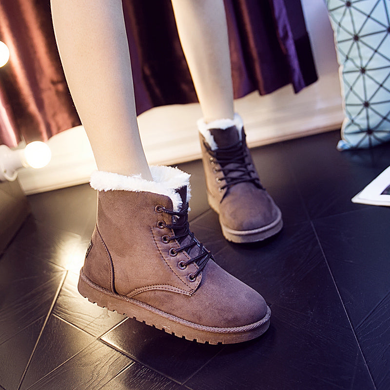 LondonLuxe – Women's Comfort Boots - Grey - 40