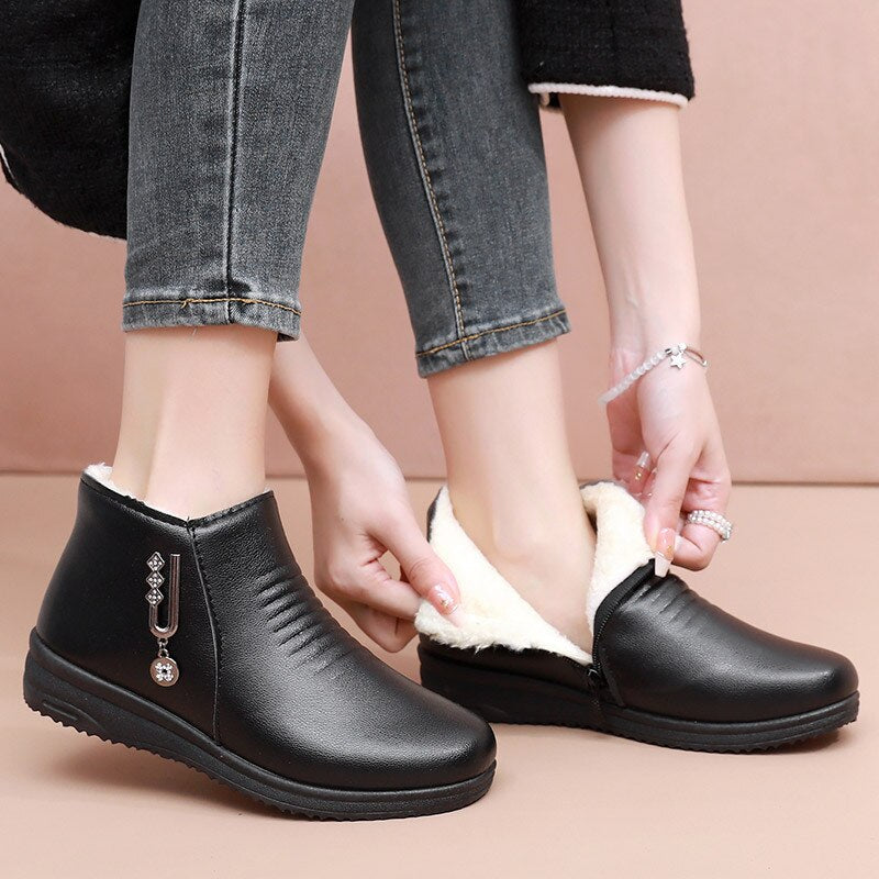 Afonsis – Women's Comfort Boots – Style 4 - Black - 36
