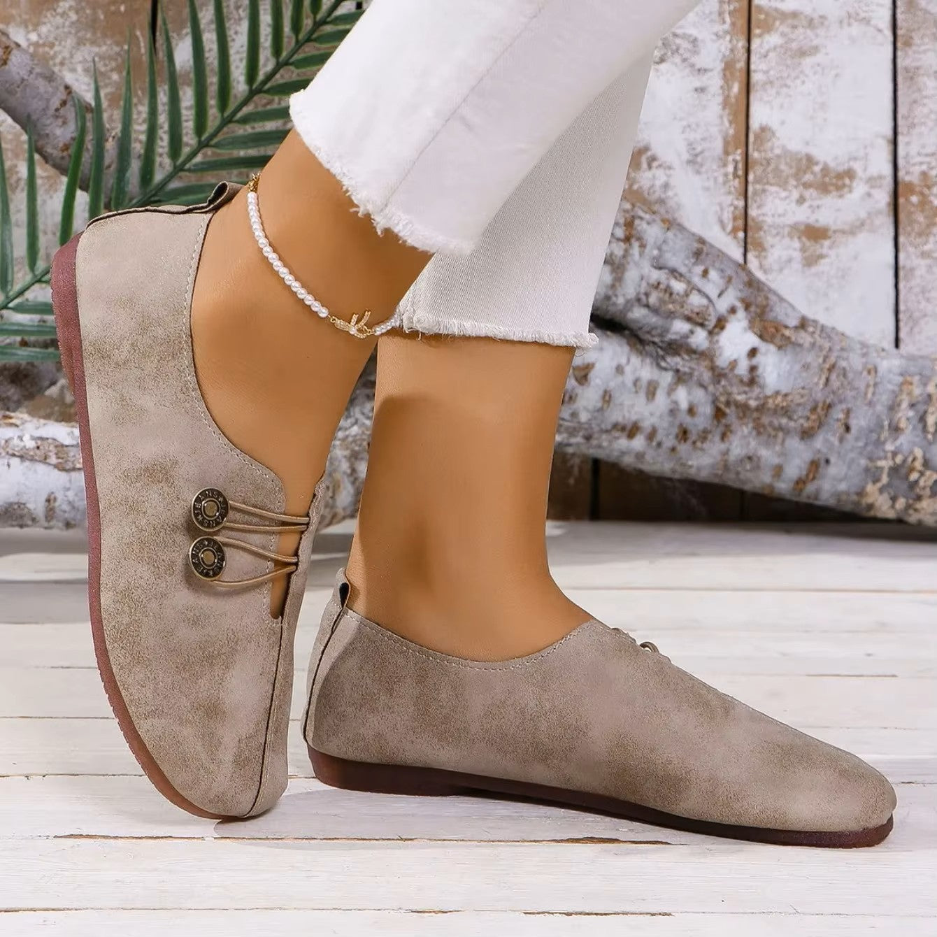 Lydia – Comfort Loafers - White - 42