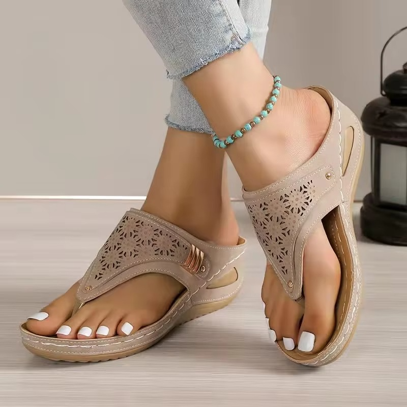 Camélia – Women's Comfort Sandals - Black - 35