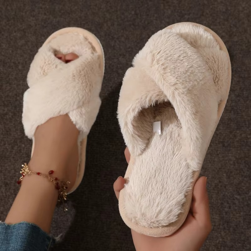 Veluna – Women's Comfort Slippers - Black - 34
