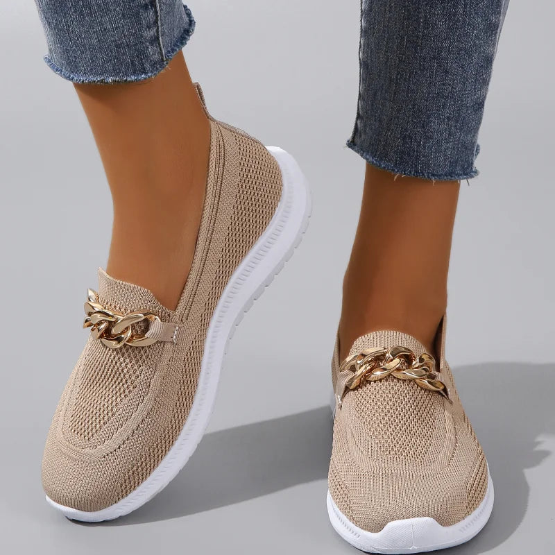 Turin – Women's Comfort Loafers - Beige - 40