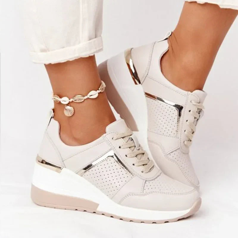 Elegance – Comfort Trainers - Beige - 35