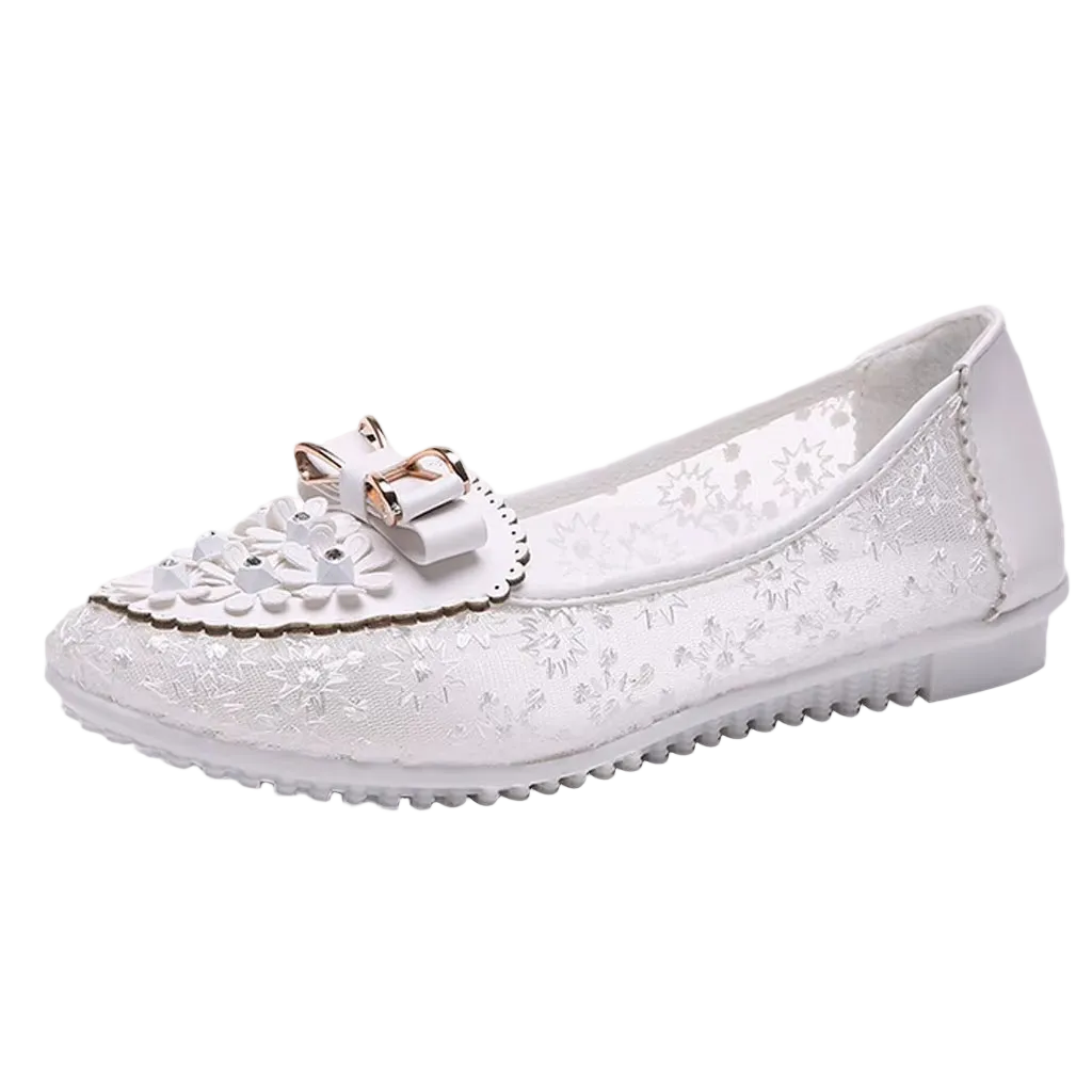 Garden – Women's Comfort Loafers - White - 36