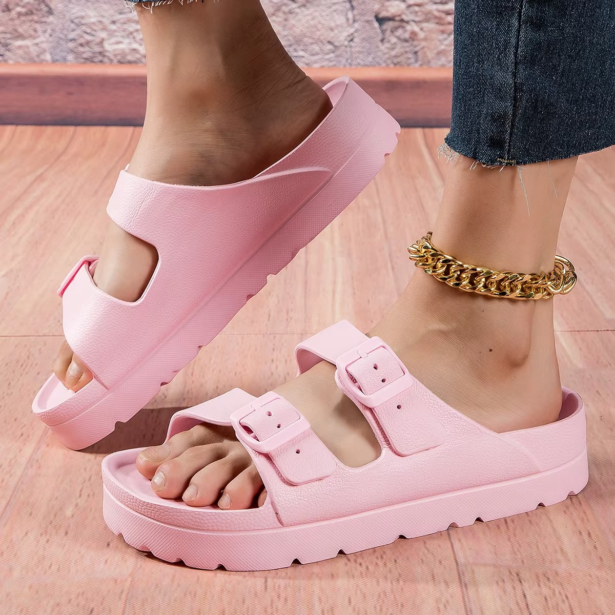 Summer – Women's Comfort Sandals - White - 33
