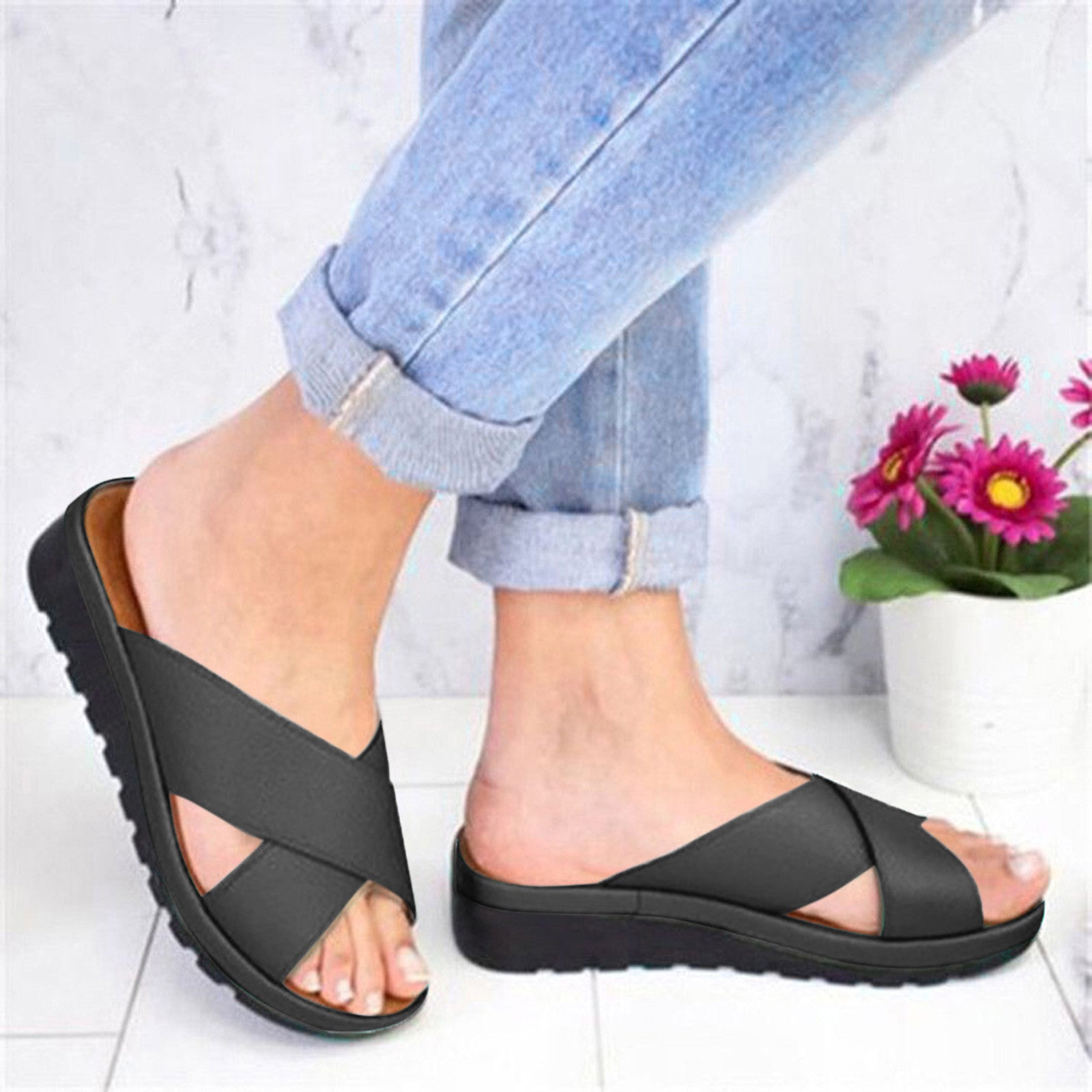 Stylus – Women's Comfort Sandals - Black - 36