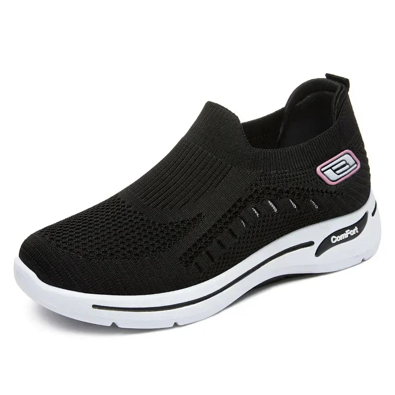 Serena – Women's Comfort Trainers - Black - 36
