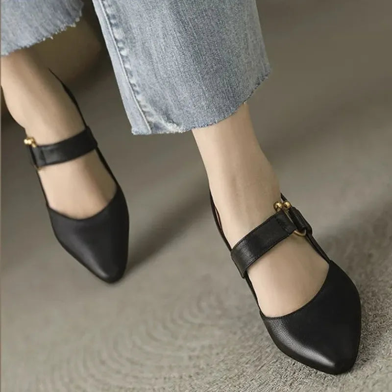 Divina – Comfort Heeled Shoes - Black - 39