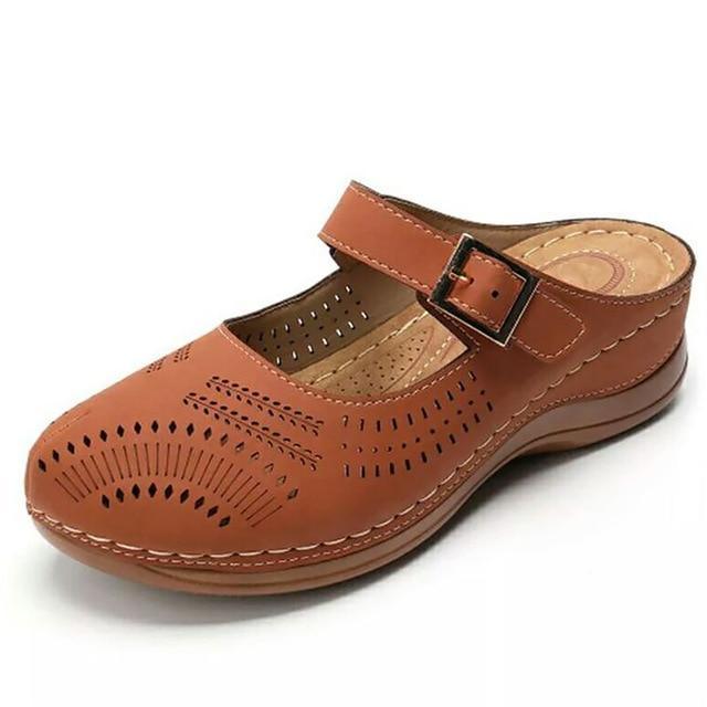 Prettyness – Women's Comfort Sandals - Brown - 35