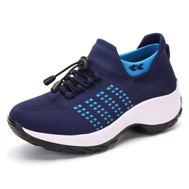Run Comfort – Women's Comfort Trainers - Black/Purple - 44