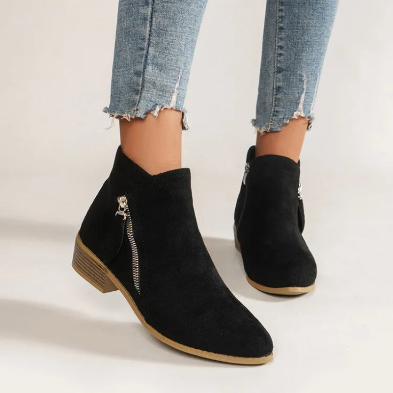 Flora – Women's Comfort Boots - Beige - 39