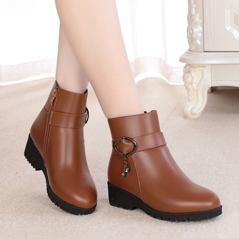 Madrid – Women's Comfort Boots - Brown - 37