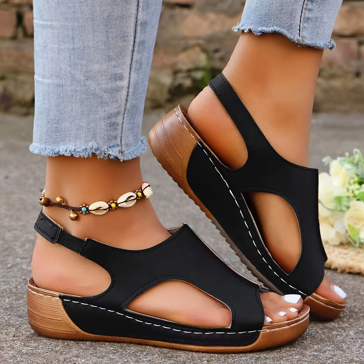 Vital – Women's Comfort Sandals - Black - 37
