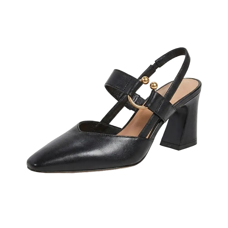 Divina – Comfort Heeled Shoes - Black - 35