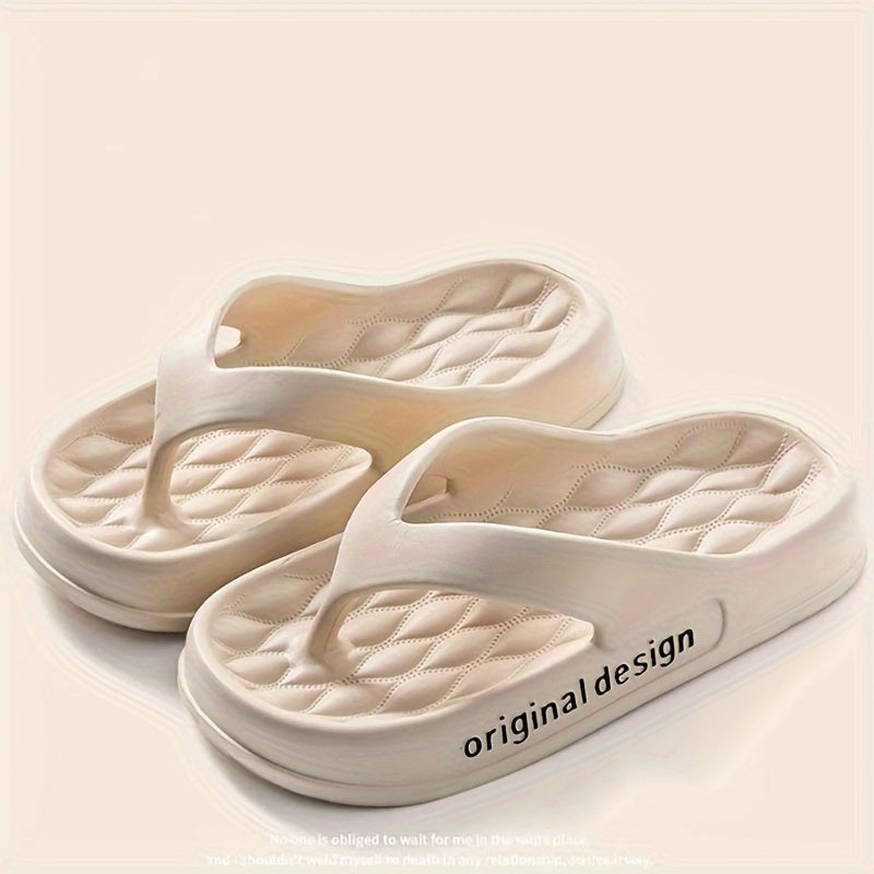 Cloudy – Women's Comfort Flip-Flops - Beige - 36
