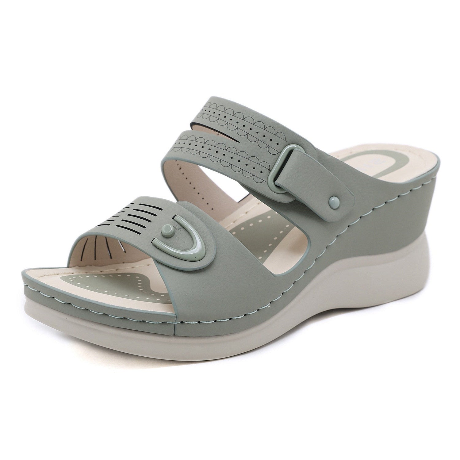 Vellane – Women's Comfort Sandals - Green - 38