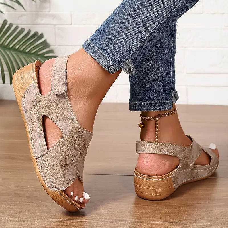 Ursula – Women's Comfort Sandals - Brown - 41