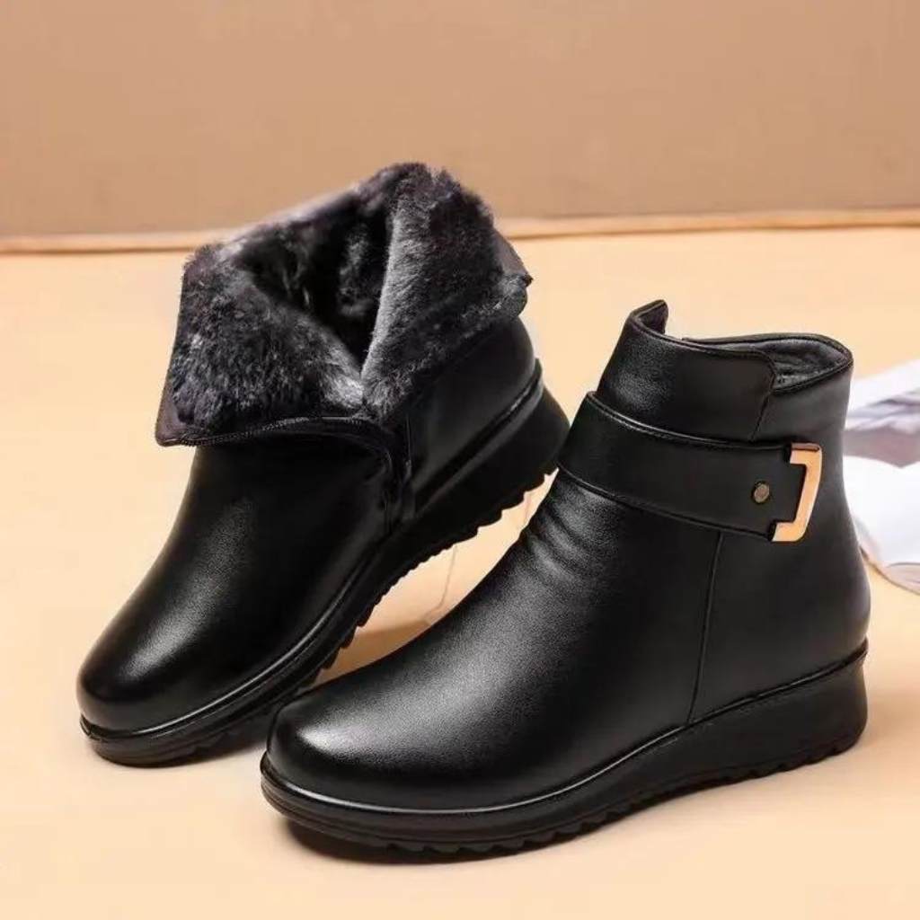 Viena – Women's Comfort Boots - Black - 40