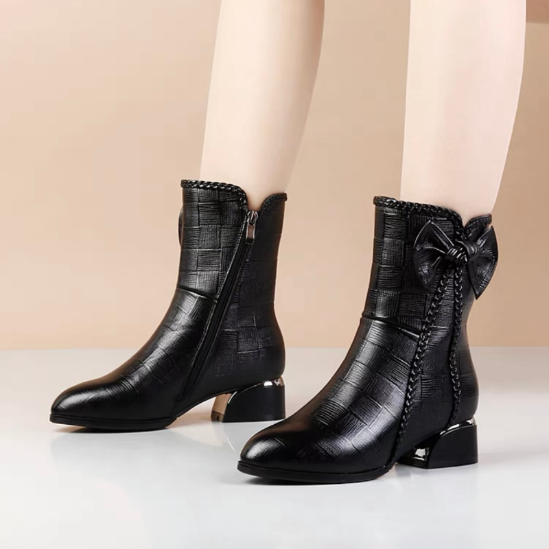 Alinna – Women's Comfort Boots - Black - 36