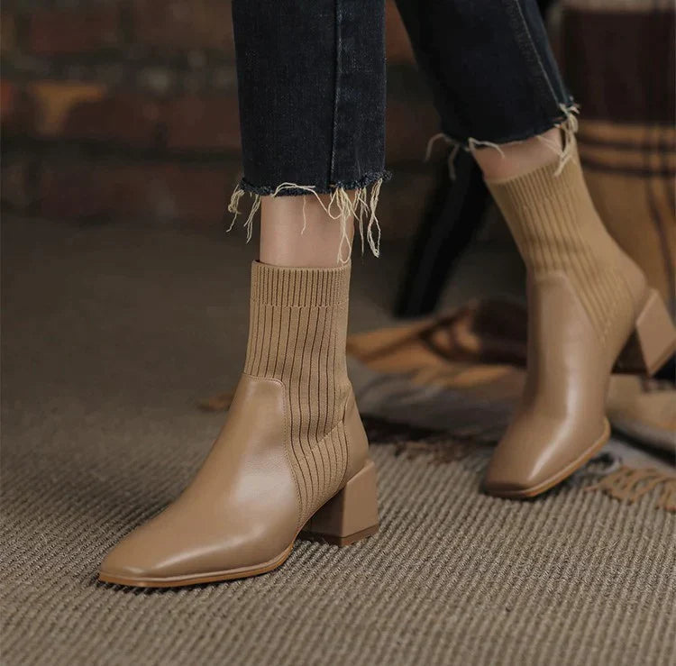 Monique – Women's Comfort Boots - Brown - 35