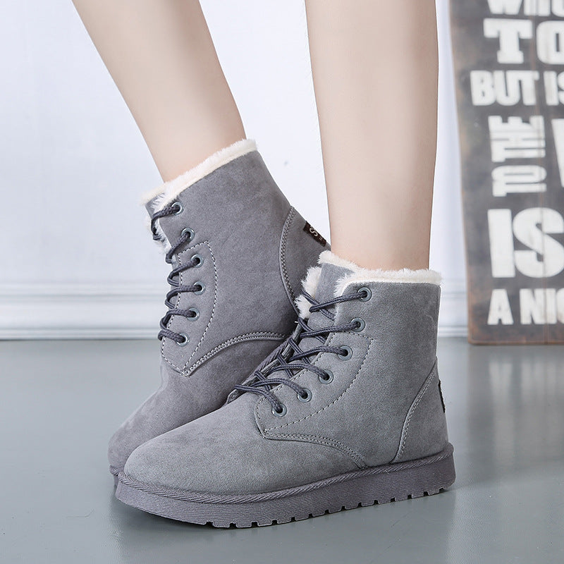 LondonLuxe – Women's Comfort Boots - Grey - 38
