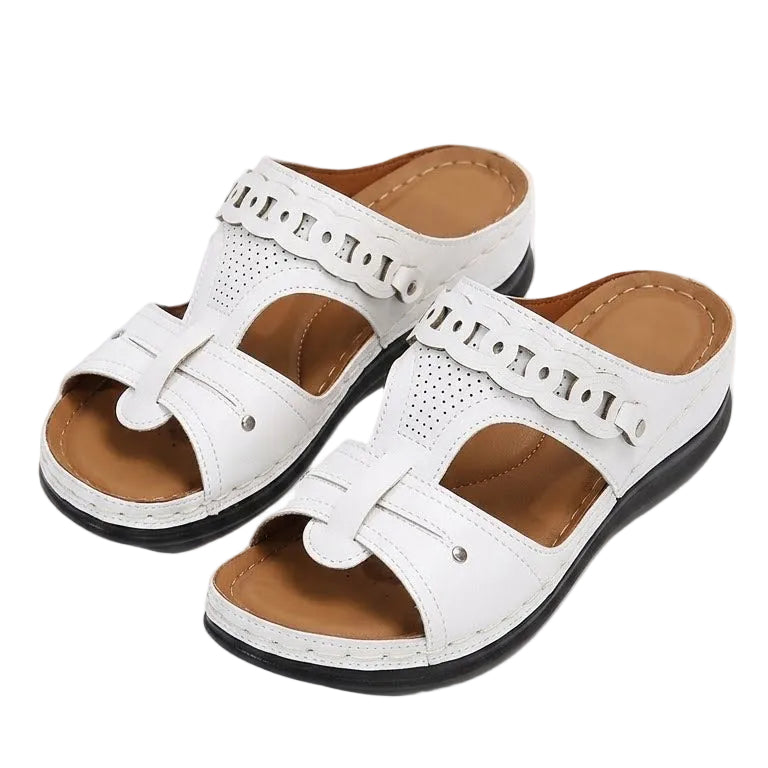 Samira – Women's Comfort Sandals - White - 36
