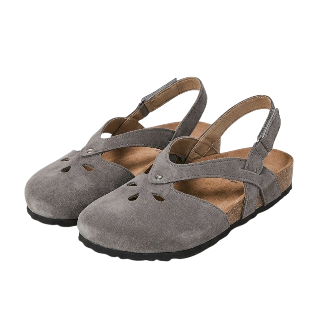 Iza – Women's Comfort Sandals - Grey - 35