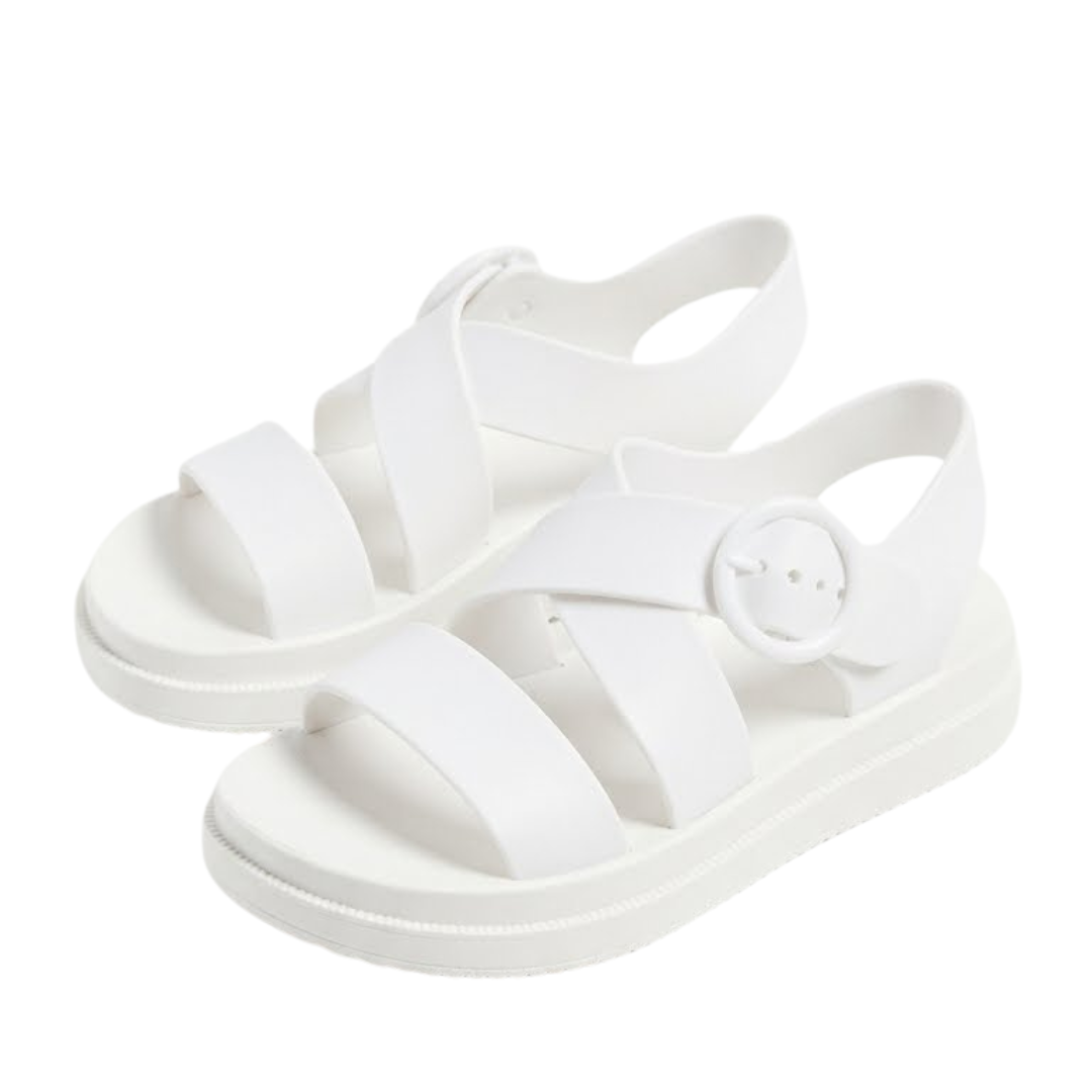 Lucy – Women's Comfort Sandals – Style 2 - White - 36