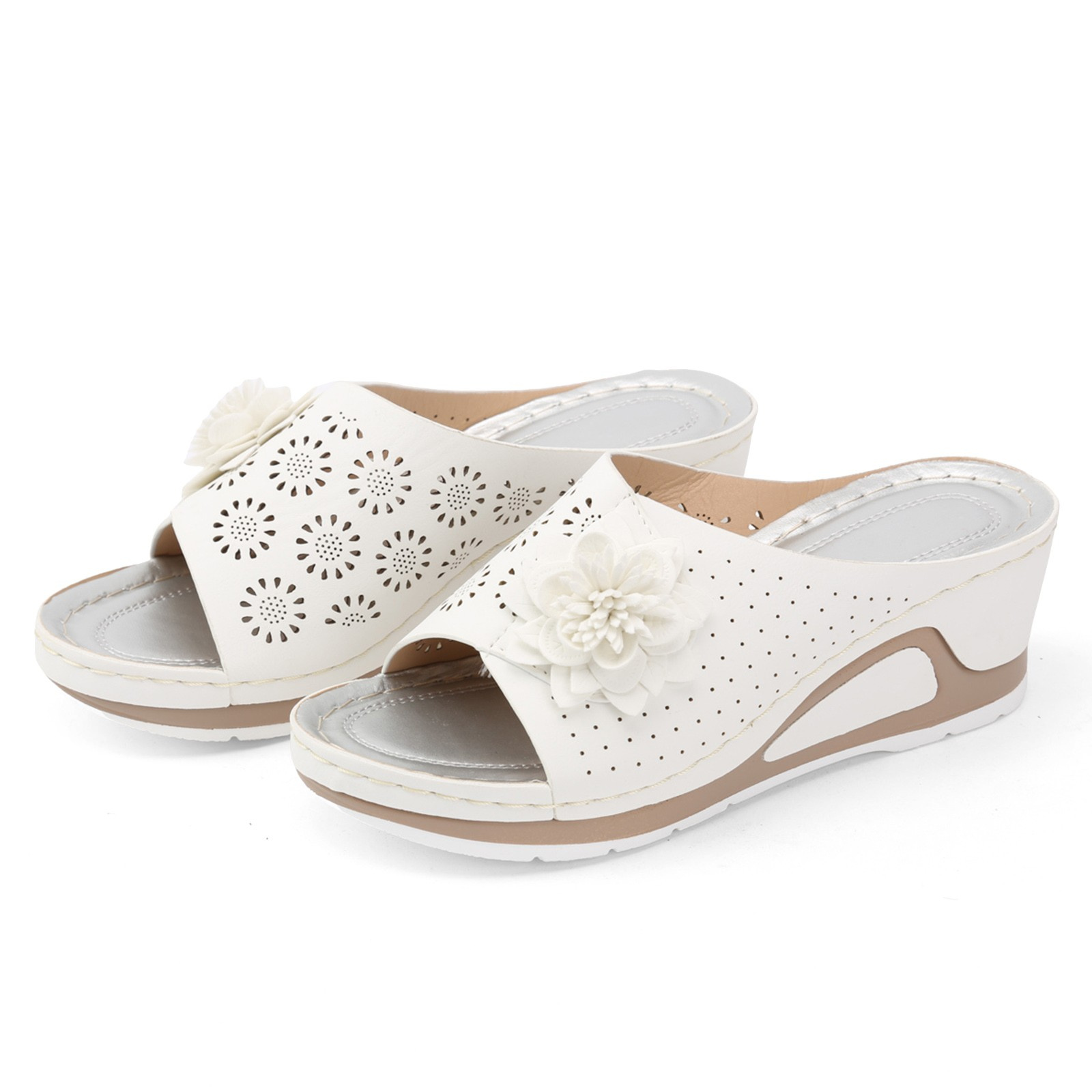 Saint Barbara – Women's Comfort Sandals - White - 36