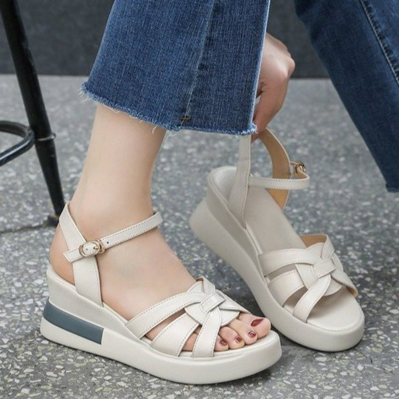 Amelie – Women's Comfort Sandals - Off-White - 34
