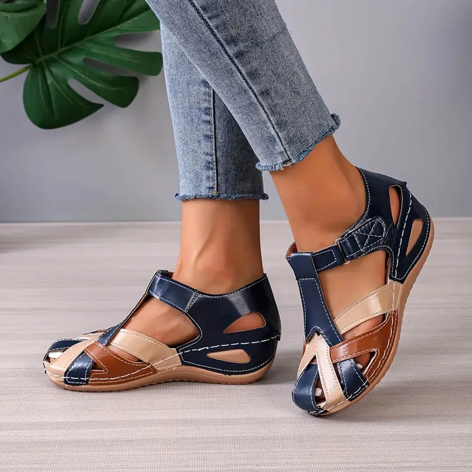 Arizona – Women's Comfort Sandals - Blue - 34