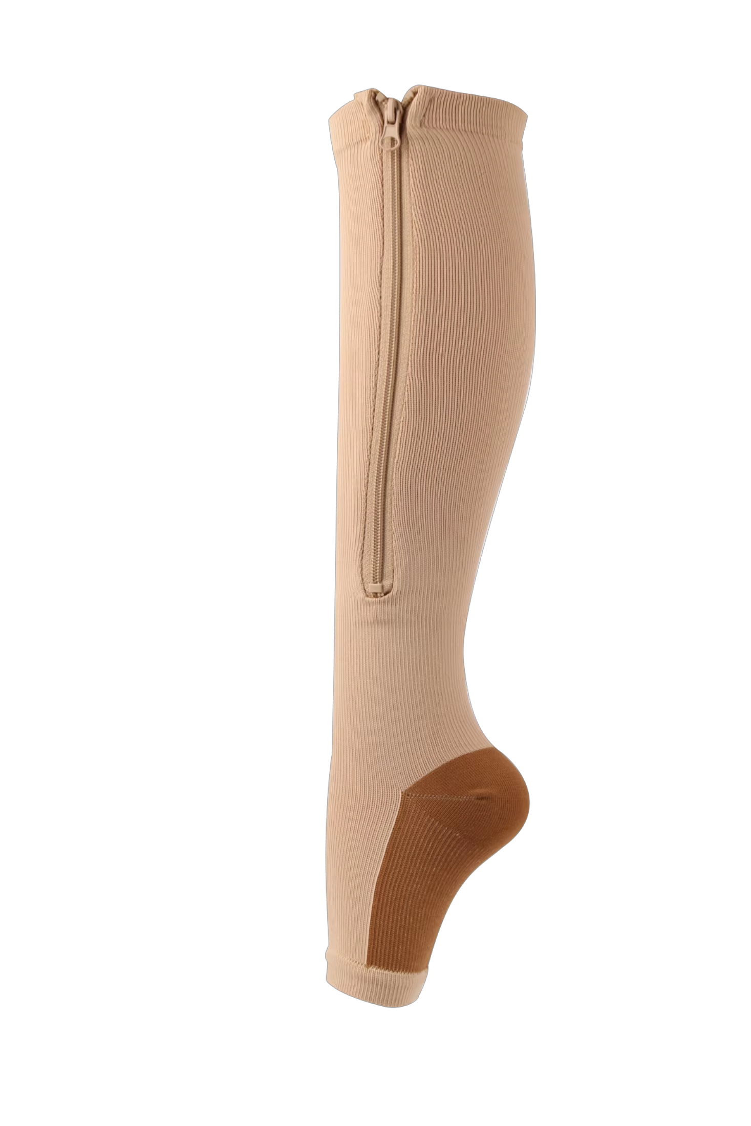 FlexZip – Stretch Socks con zip - Black - 2XL
